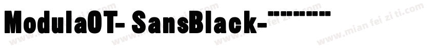ModulaOT- SansBlack字体转换